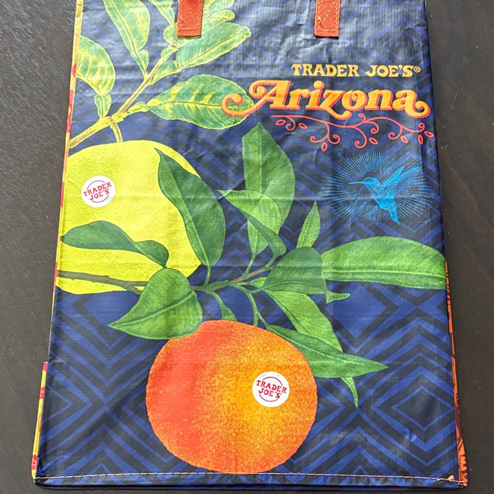Trader Joe's Arizona Tote Bag - Blue and Orange